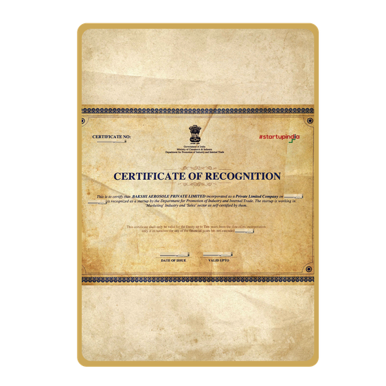 Certificate of Recognition